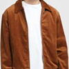 Urban Classics Boxy Corduroy Jacket hnědá XXL