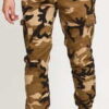 Urban Classics Camo Cargo Jogging Pants 2.0 camo béžové / hnědé