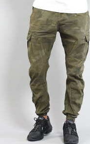 Urban Classics Camo Cargo Jogging Pants camo zelené