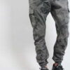 Urban Classics Camo Cargo Jogging Pants camo tmavě šedé