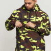 Urban Classics Camo Pull Over Windbreaker camo zelená / žlutozelená M