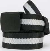 Urban Classics Centre Stripe Belt černý / bílý L-XL