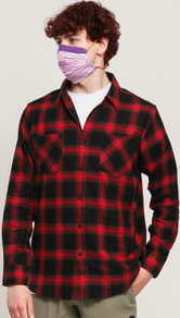 Urban Classics Checked Flanell Shirt 6 černá / červená L