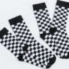 Urban Classics Checker Socks 2-Pack černé / bílé