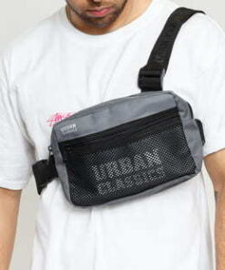 Urban Classics Chest Bag šedá / černá