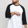 Urban Classics Contrast 3/4 Sleeve Raglan bílé / černé