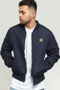 Urban Classics Diamond Quilt Nylon Jacket navy