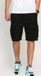 Urban Classics Double Pocket Cargo Short černé XXL