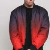 Urban Classics Gradient Bomber Jacket červená / vínová / černá XXL