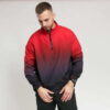 Urban Classics Gradient Pull Over Jacket vínová / červená XXL