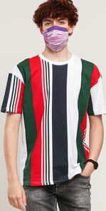 Urban Classics Heavy Oversized Big AOP Stripe Tee M