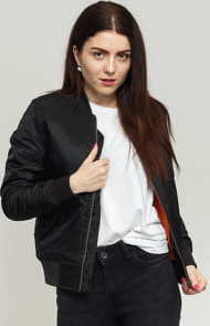 Urban Classics Ladies Basic Bomber Jacket černá