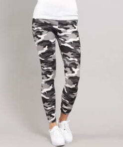 Urban Classics Ladies Camo eggings camo bílé / černé / šedé