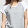 Urban Classics adies Contrast Raglan Tee melange šedé / bílé