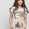 Urban Classics Ladies David Bowie Tee bílé L