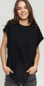 Urban Classics adies Extended Shoulder Tee černé