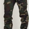 Urban Classics Ladies High Waist Camo Cargo Pants camo zelené