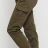 Urban Classics Ladies High Waist Cargo Pants olivové 31