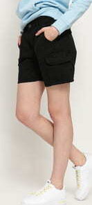 Urban Classics Ladies High Waist Cargo Shorts černé 30