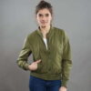 Urban Classics Ladies Light Bomber Jacket olivová XL