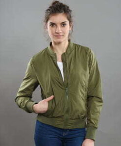 Urban Classics Ladies Light Bomber Jacket olivová XL