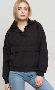 Urban Classics adies Panel Pull Over Jacket černá