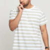 Urban Classics Multicolor Stripe Tee bílé / černé / žluté / šedé S