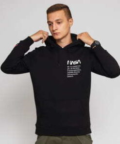 Urban Classics NASA Definition Hoody černá XXL