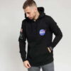 Urban Classics NASA Insignia Flag Hoody černá XS