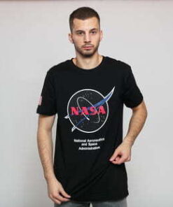 Urban Classics NASA Retro Insignia Logo Tee černé L