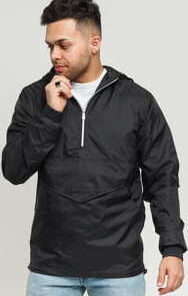 Urban Classics Pull Over Windbreaker černá