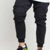 Urban Classics Side Zip Leather Pocket Sweatpant černé