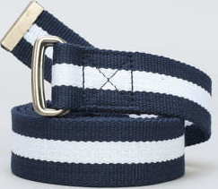 Urban Classics Stripe Belt navy / bílý