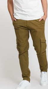 Urban Classics Tapered Cargo Pants olivové