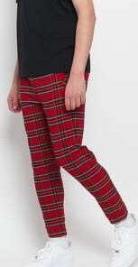 Urban Classics Tartan Pants červené / černé / bílé / žluté XL