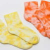 Urban Classics Tie Dye Socks Short 2-Pack oranžové / žluté EUR 47-50