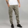 Urban Classics Washed Cargo Twill Jogging Pants olivové