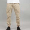 Urban Classics Washed Cargo Twill Jogging Pants béžové