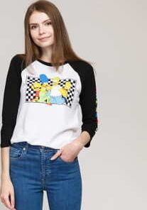 Vans WM The Simpsons Family LS Tee bílé / černé M