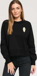 WOOD WOOD Hope Sweatshirt černá L