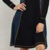 WOOD WOOD Mandy Dress černé / navy S