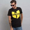 WU WEAR ogo T-Shirt černé