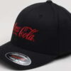 Yupoong Coca Cola Logo Flex Fit Cap černá / šedá L-XL