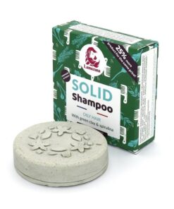 Lamazuna Tuhý šampon pro mastné vlasy se zeleným jílem a spirulinou (70 g)