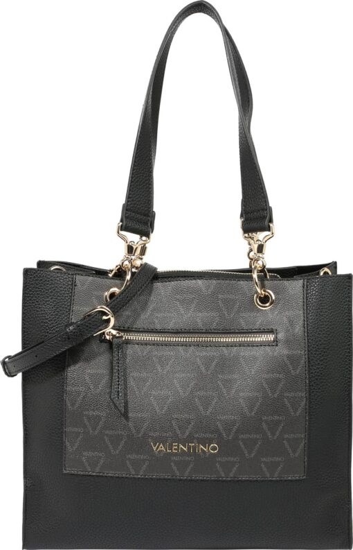 Valentino Bags Taška přes rameno 'PATCH' černá / mokka / šedá