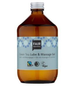 Fair Squared Lubrikační a masážní gel se zeleným čajem (500 ml) - veganský a fair trade