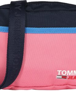 Tommy Jeans Taška přes rameno 'Campus' růžová / námořnická modř / světlemodrá