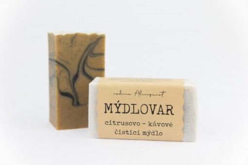 Mýdlovar Citrusovo-kávové čisticí mýdlo (120 g) - s jemným peelingem