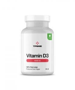 Trime Vitamin D3 - cholekalciferol 1000 IU (90 kapslí) - získaný z vodních řas