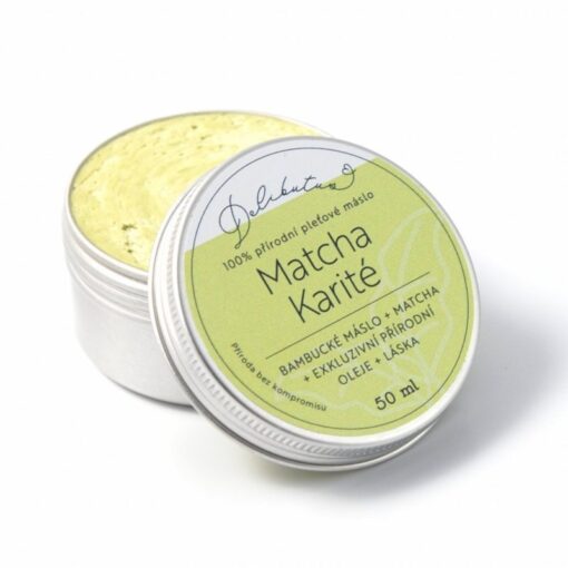 Delibutus Luxusní pleťové máslo Matcha Karité (50 ml) - na tvář i tělo